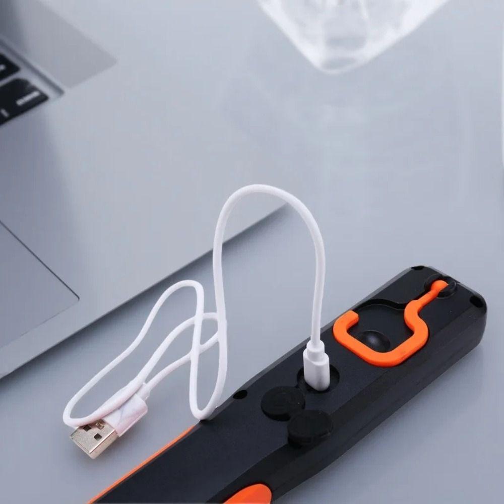 3 Lighting Modes USB Rechargeable Flashlight 270 Degree Rotating Emergency Light  Camping