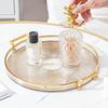 Thickened Tea Cup Storage Plate Removable Handle Living Room Fruit Tray Aromatherapy Tray  Coffee