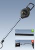 [ZXZone] Reel Keychain with Carabiner, Maximum Stretchable 70cm, Suspension Function,