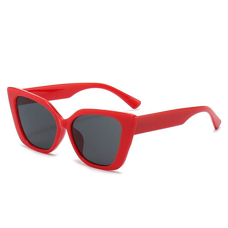 New Cat-Ear Frame Sunglasses Feature A Vintage And Modern Style With A Touch Of Bold And Edgy Flair For Women 5256 красный