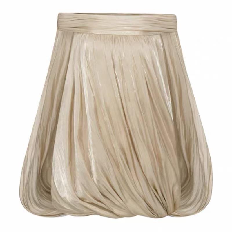 Vietnamese Niche Pleated One-Shoulder Formal Dress with Slimming Loose Draping Medium