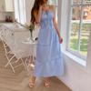 French Elegant Style Suspenders Waist Long Dresses Dresses Women's Spring and Summer