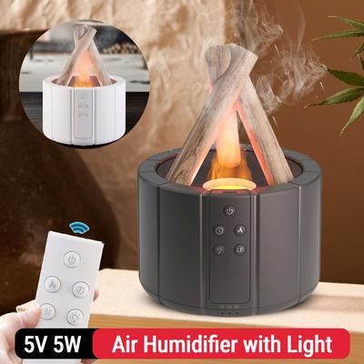 250ml Campfire Flame Fire Diffuser Auto Shut-Off Ultrasonic Aroma Diffuser Night Light Cool Mist Humidifier with Remote Control