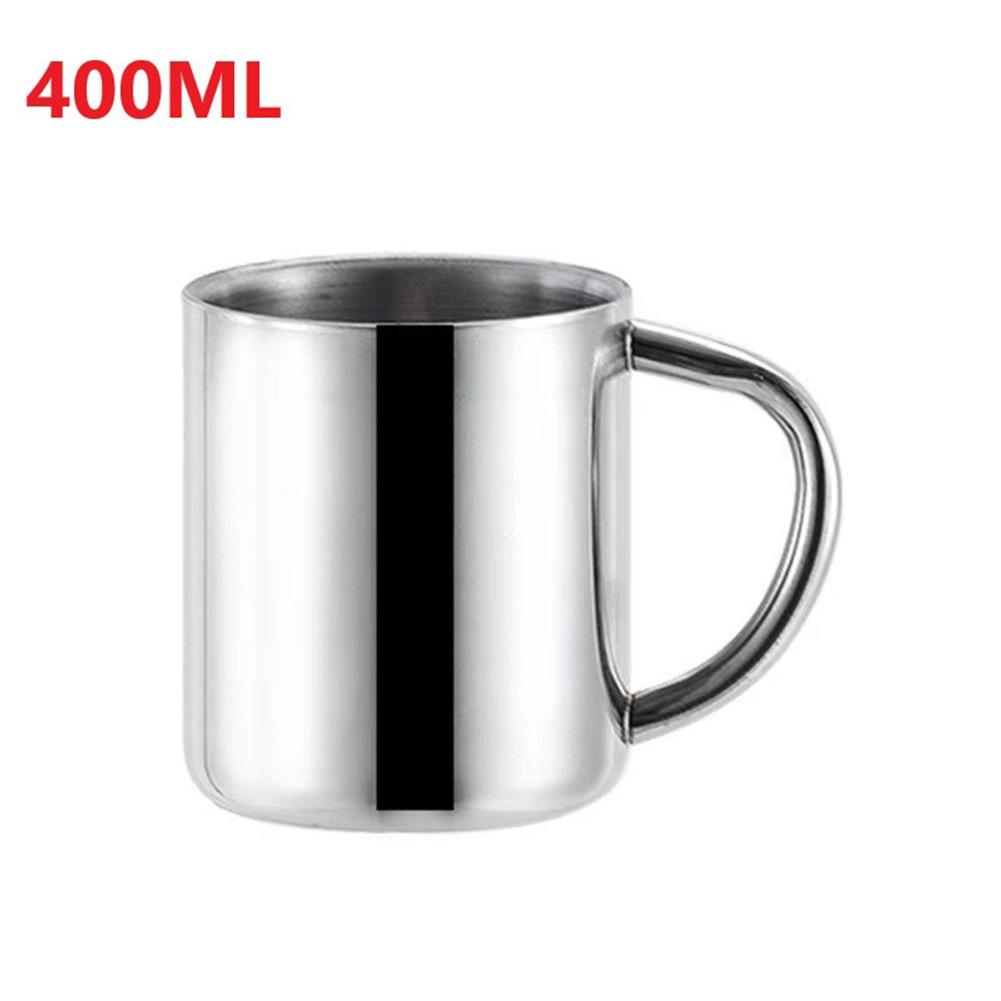 Milk CupCoffee Mug Stainless Steel Wine Without Lid