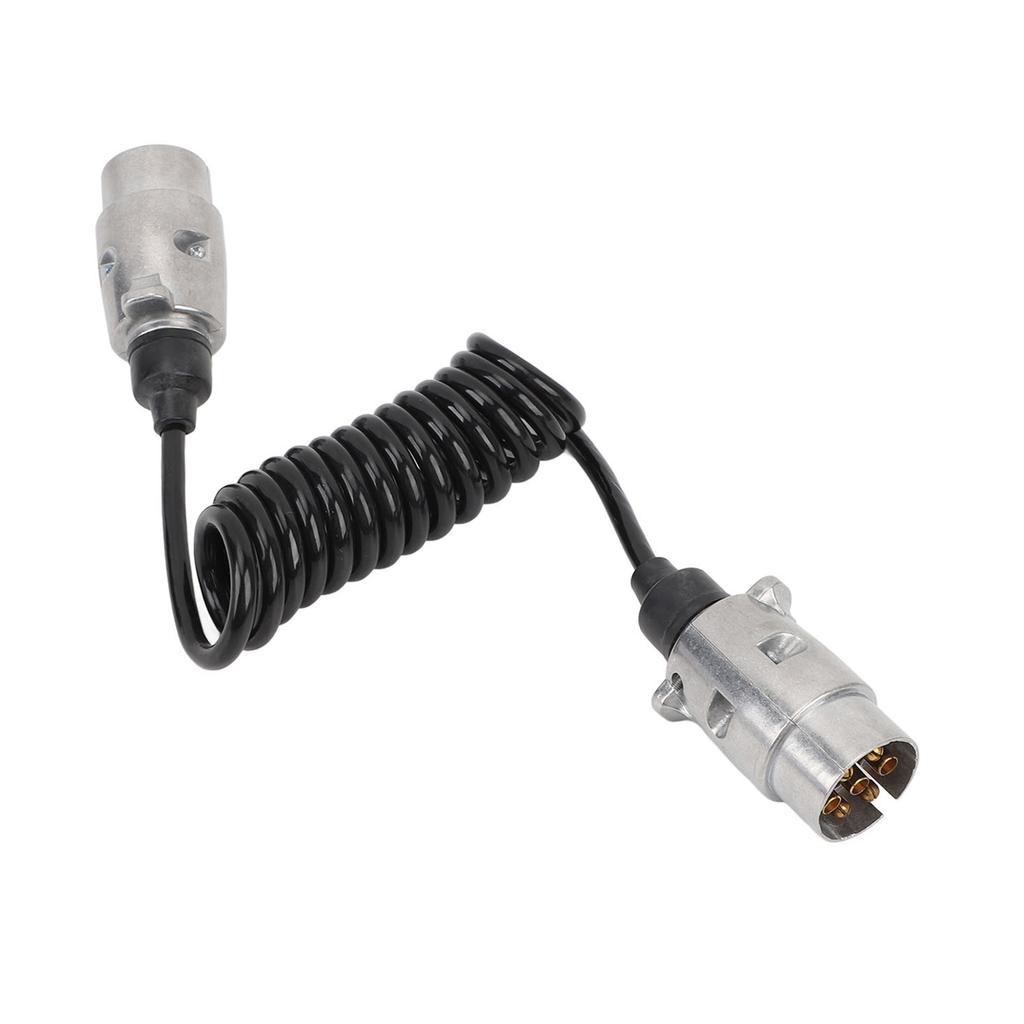 12V Trailer Adapter Wiring Plug 2m  Standard 7 Pin to 7 Pin Spring Wiring Adapter Connector Plug for RV Caravan Boat