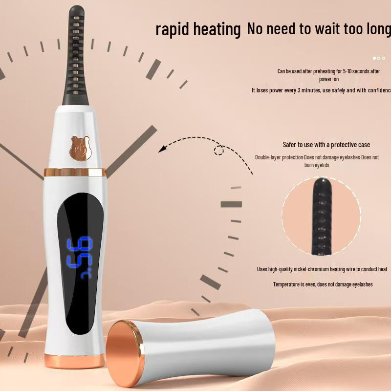 

Rechargeable Compact Electric Eyelash Curler: Portable Essential for Students and Home Use