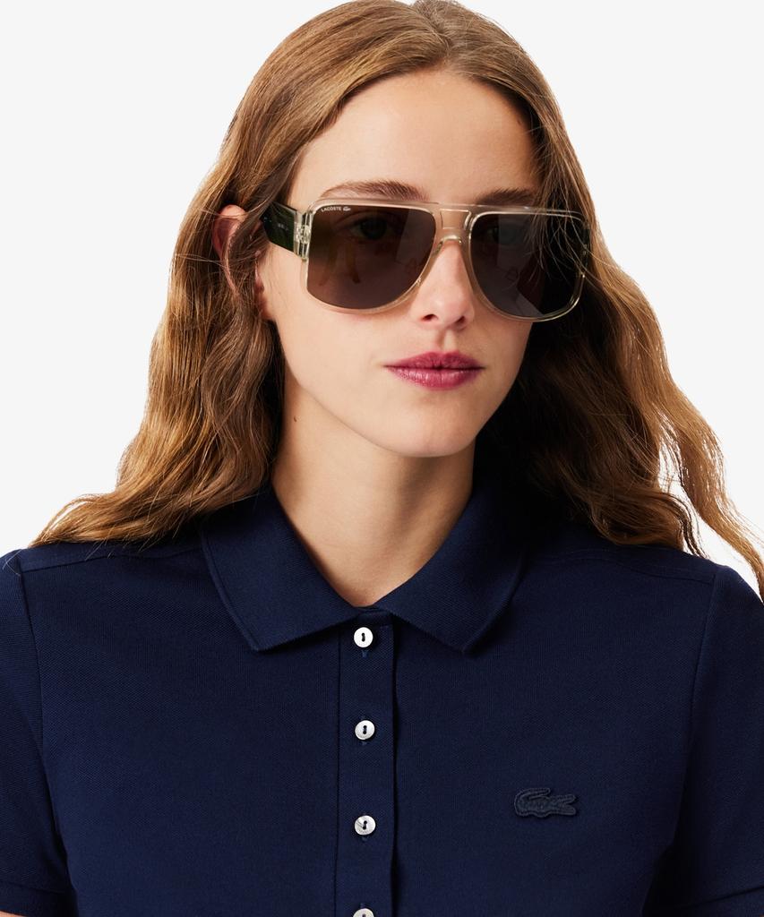 LACOSTE Women'S Slim Fit Mini Pique Polo Shirt Pf5462-56G 166