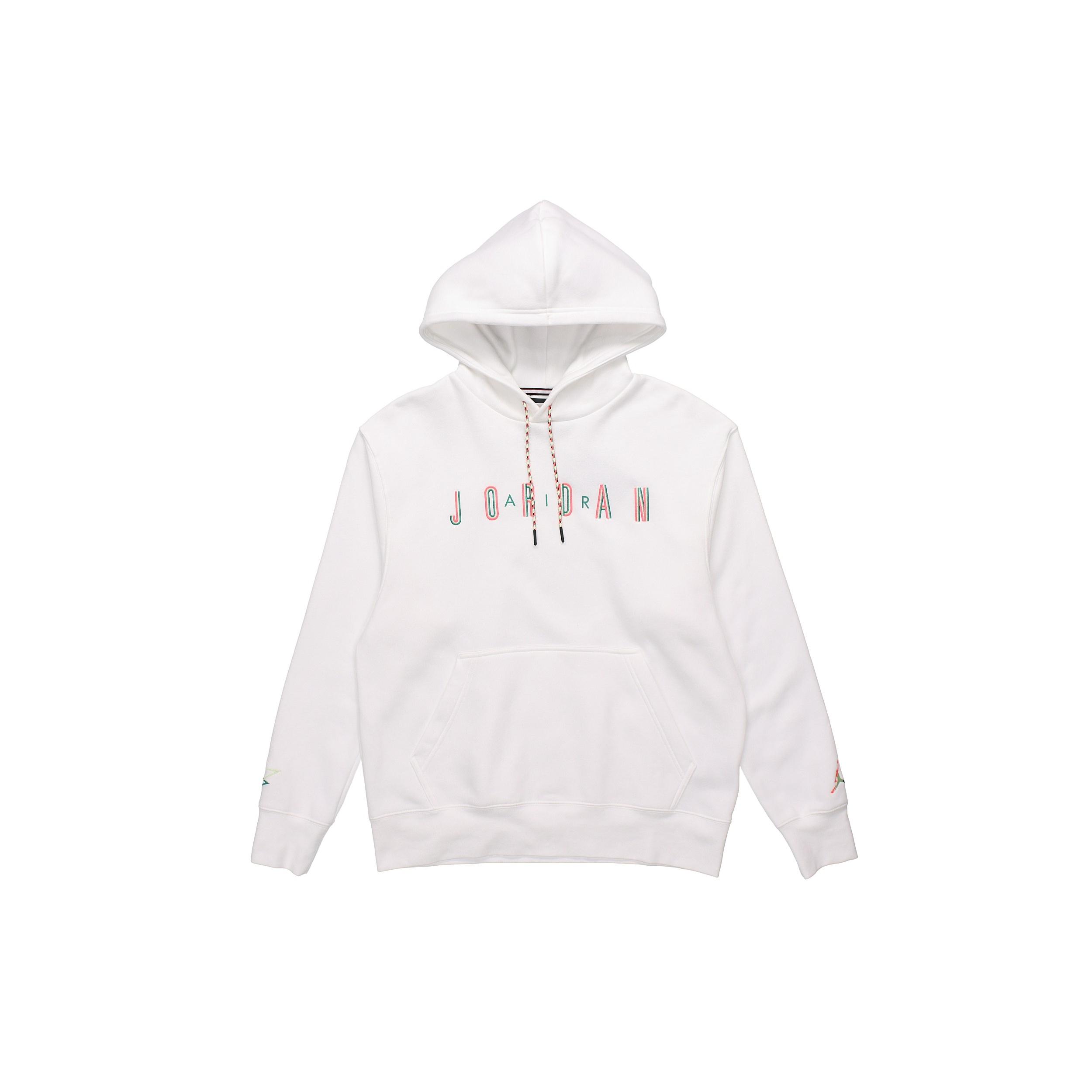 Air Jordan Sport DNA Solid Color Fleece Lined hooded Pullover Sports White Men s CK9568-100 XL