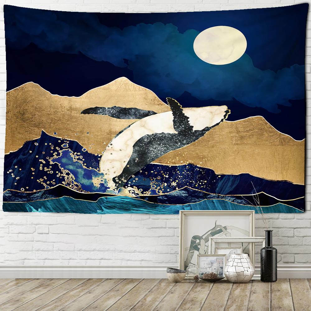 Винтажная картина маслом «Падение кита» — фото 4