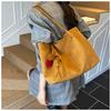 New Suede Commuter Large Capacity Tote Bag 2025 Women's Casual Simple Versatile Ins Shoulder Bag
