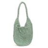 Hollow Woven Tote Bag For Women Summer Beach Casual Shoulder Purse With Flap Closure For Daily Use