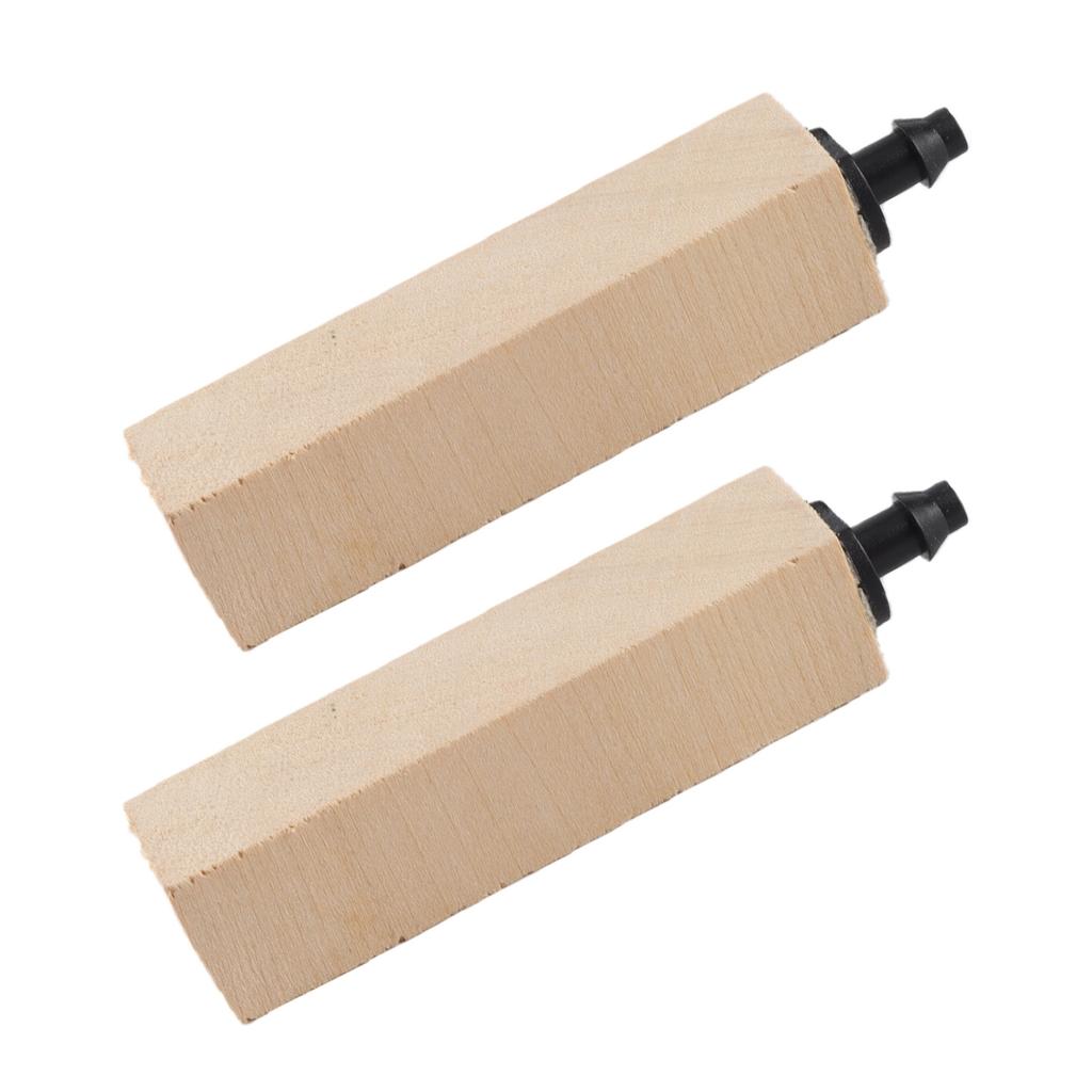 2PcsCelsiusSet Natural Wooden Bubble Stone Diffuser for Aquarium Fish (S)