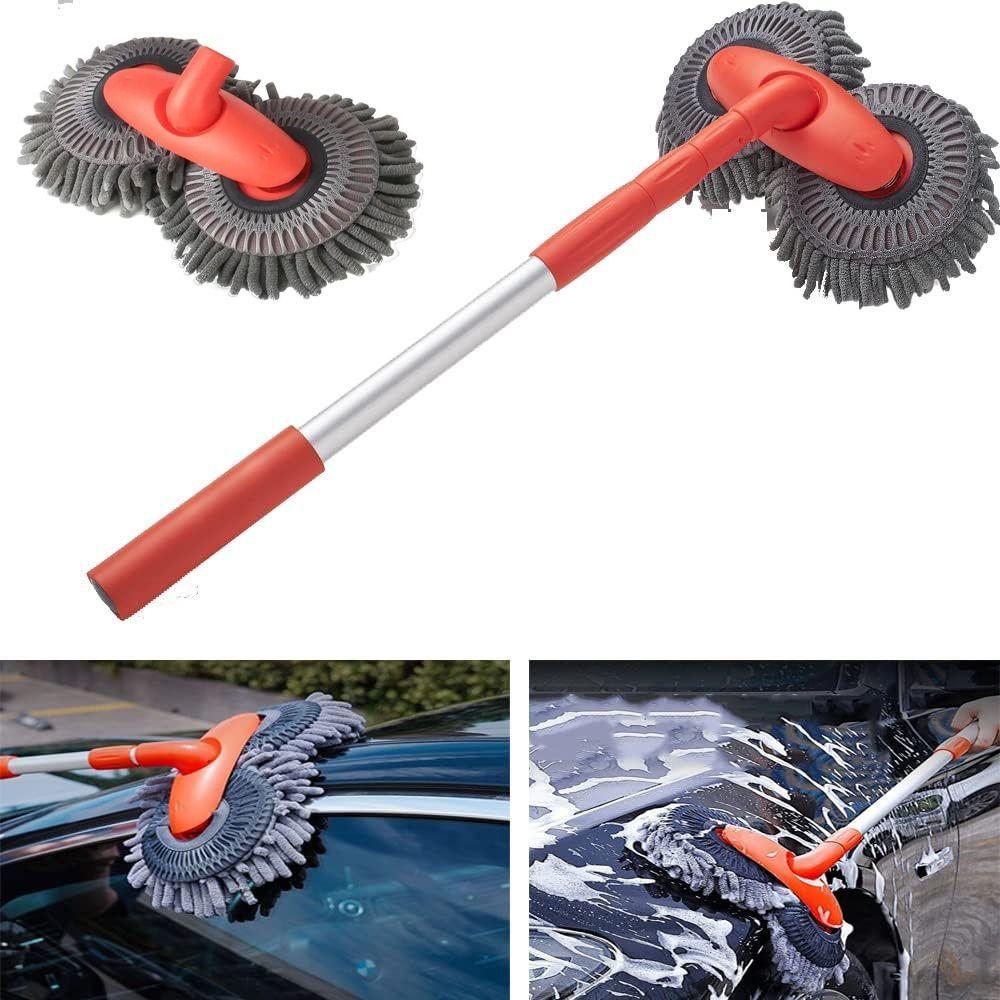 

Double Brush Head Car Cleaning Brush Long Handle Car Window Cleaner Tool Car Cleaning Kit Vehicles