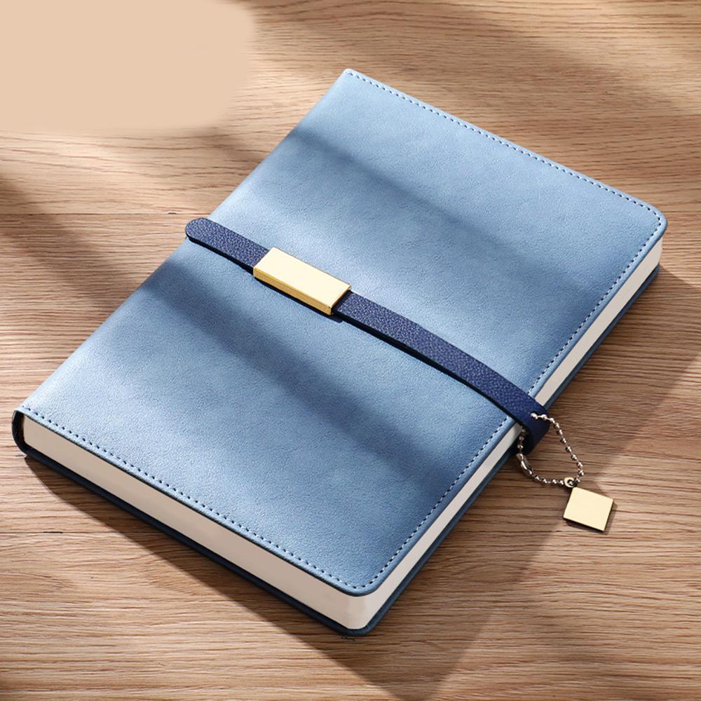 (Logo lze gravírovat) Obchodní zápisník A5 s přezkou, studentský zápisník, zápisník z jednání s dárkovou krabičkou, diář, zápisník předmětů