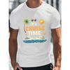 It'S Time for a Cruise with This Men'S Casual Neck Short Sleeve T-Shirt Perfect for Summer, Plus Size