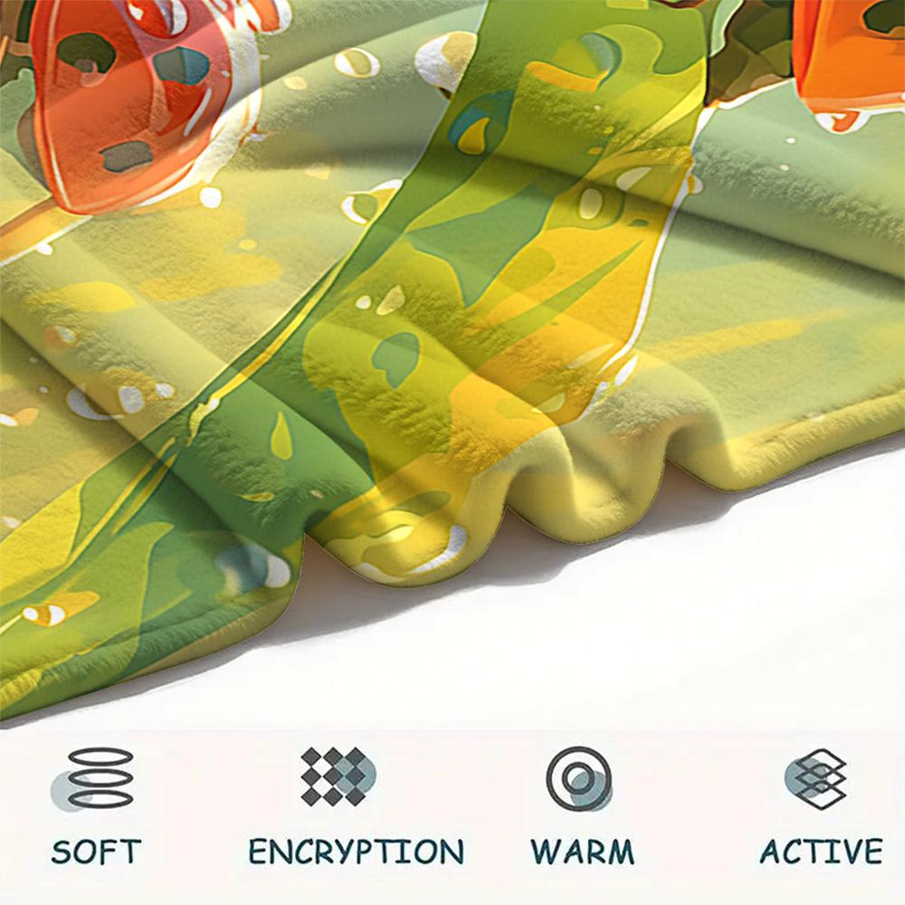 Insect Print Flannel Blanket, High quality Comfortable for All Seasons, Home Decor, Warmth and Comfort, Perfect for Christmas Gifts