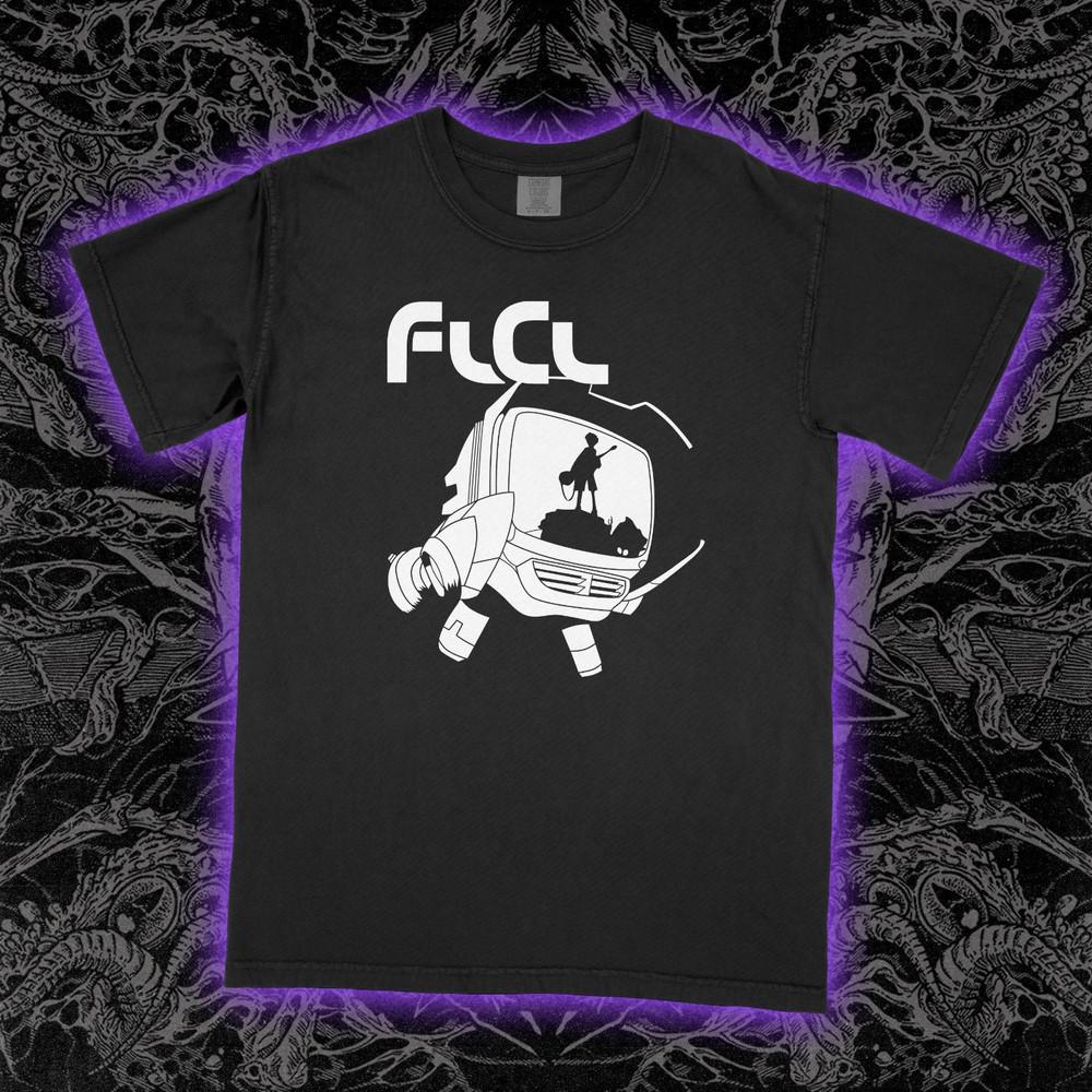 

Fooly Cooly FLCL T-Shirt Vintage Anime Haruko Manga Graphic Tee Unisex Soft 3XL