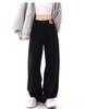 American Black Plus Size High Waist Wide Leg Jeans for Women