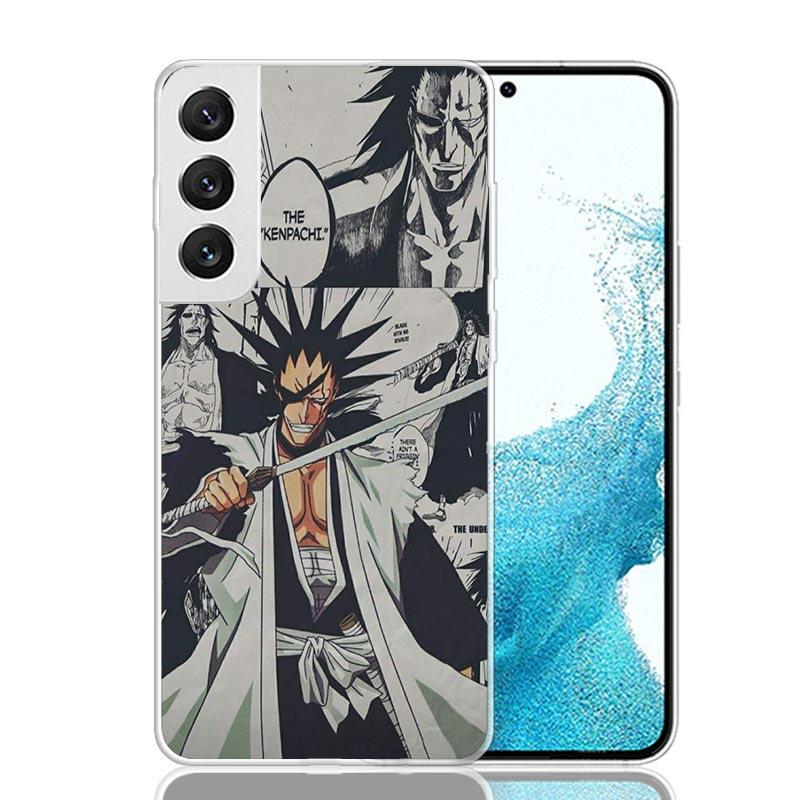 Ichigo Kenpachi Bleach Anime Phone Case For Samsung Galaxy S26 Ultra S23 S24 S25 Edge S20 FE S21 S22 Plus Soft Print Shell Cover