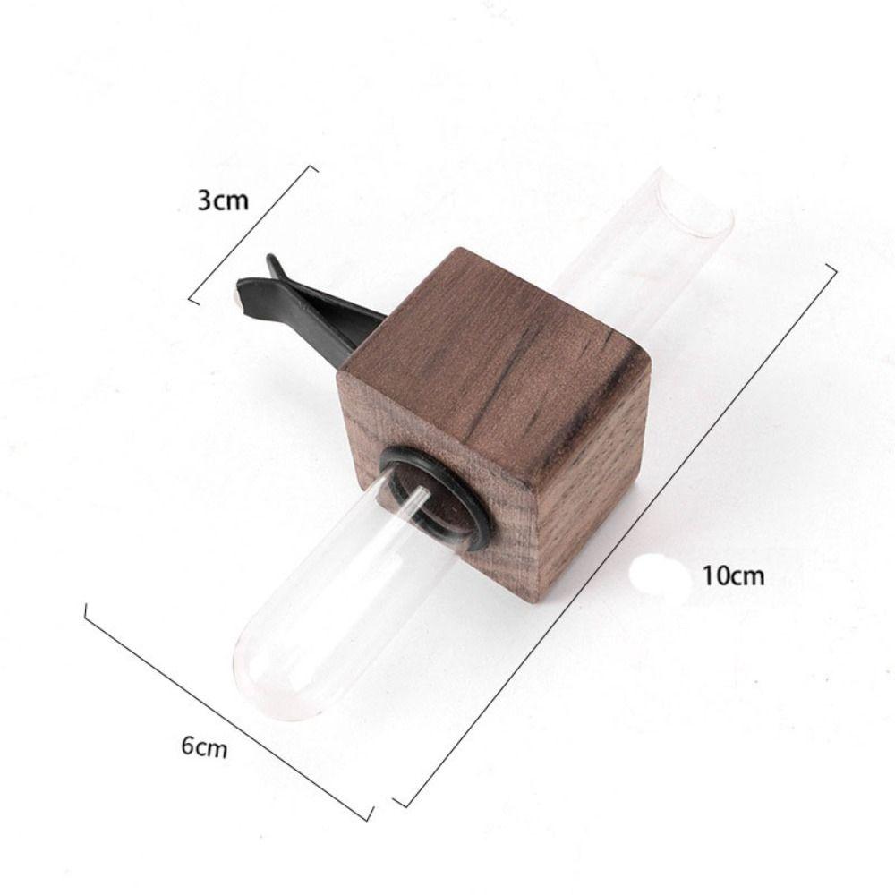 Mini Hydroponic Test Tube Vase Adjustable Car Vent Decor New Car Flower Vase Clip