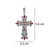 Granat Edelstein einzigartiger Kreuzanhänger 925 Sterlingsilber Schmuck zivori Halskette Anhänger Rotes Kreuz SSP250