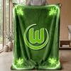 VfL Wolfsburg FC Soft Flannel Fleece Blanket Lightweight Cozy Warm Throw Blanket For Sofa Bed Home Decor