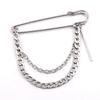 Trend Retro Chain Pin Brooch Street Punk Tide Cool Street Fashion Metal Decoration Punk Hip Hop Clothing Men Accessorie