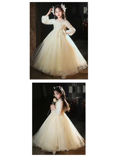 Πολυτελές Φόρεμα Παρανυφάκι - Φόρεμα Πριγκίπισσας για Γενέθλια & Γάμο για Παραστάσεις Πιάνου