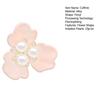 Cufflink Rhinestones Imitation Pearls Pistil Flower Shape Button Covers Clip-On Installation Sparkling Decorative