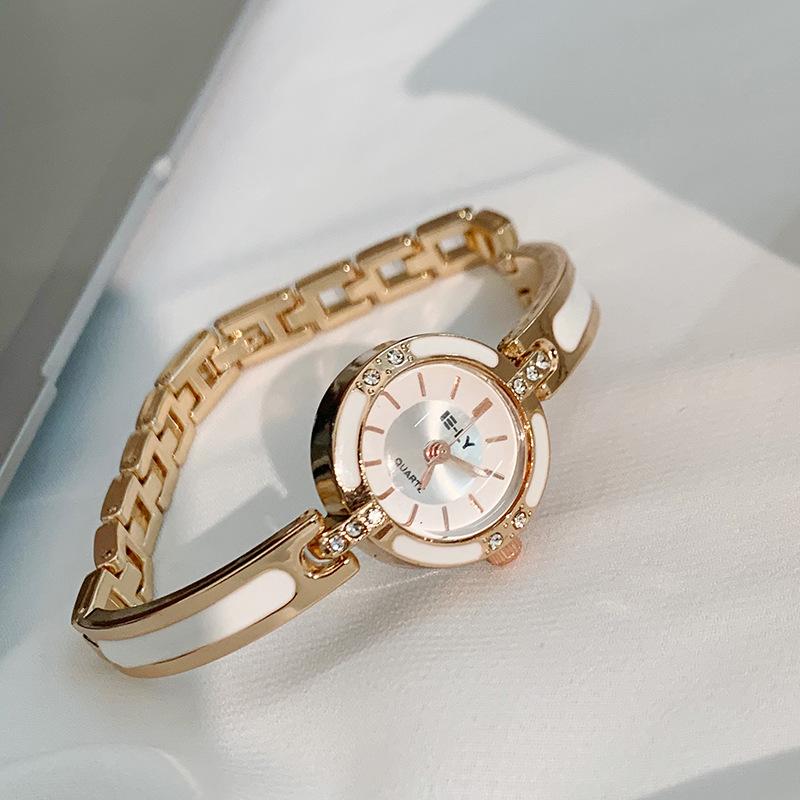 Design Sense Ceramic Cold Wind Exquisite Bracelet Watch Women'S Simple Fashion Temperament Waterproof Niche Light Luxury