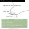 Creative 925 Silver Necklace For Woman's Charm Dolphin Pendant Necklace Sterling Silver Chain Minimalism Birthday Gift Jewelry