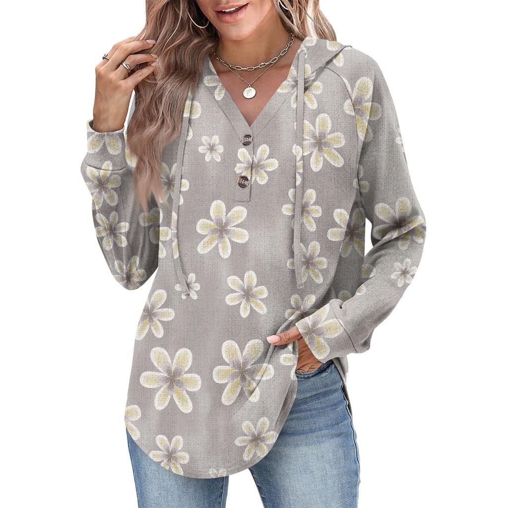 Women's Fashion Women's Lightweight Long Sleeve Pullover With Pockets Preppy Graphic Hoodie