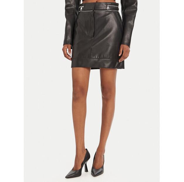 Юбка из искусственной кожи KARL LAGERFELD A3W12014 EU 44