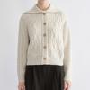  She S miSS  Cable Mix Wide Collar Cardigan SSkcdo42060 Ot