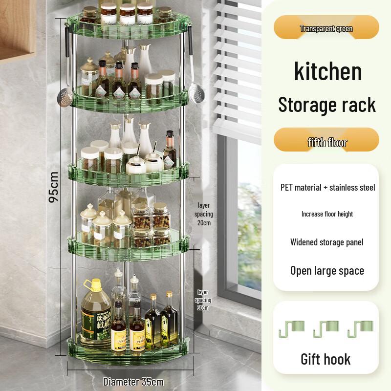 Modern Kitchen Corner Storage Rack