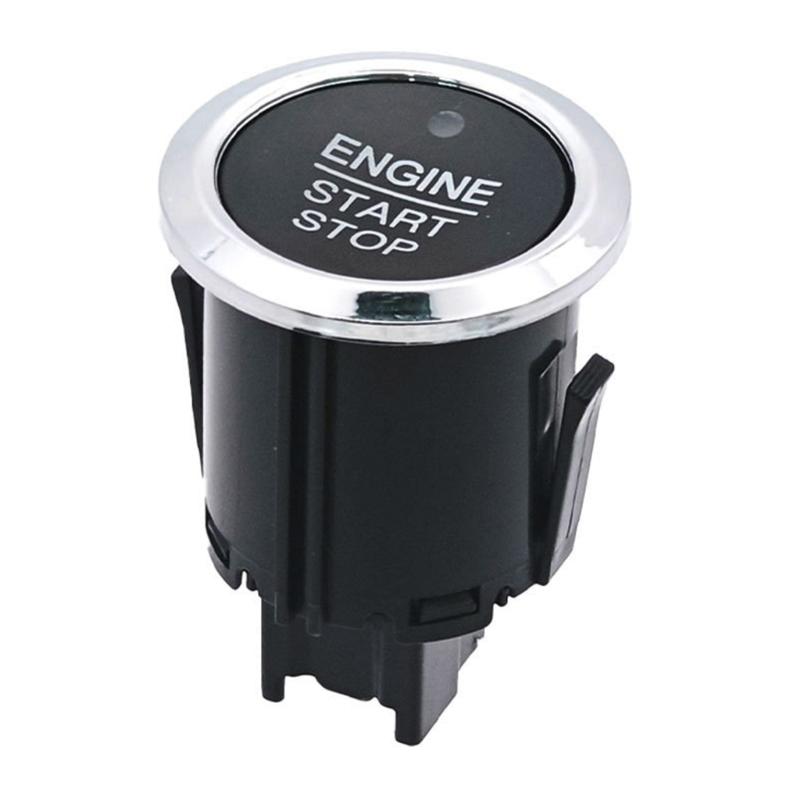 Dashboard Push Starter Button Assembly DG9T14C376ADW for F150 F250 F350 Vehicle Start Repair, Car Engine Start Stop Button with ABS Housing, Black