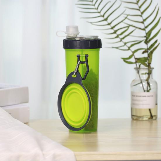 2 In 1 Pet Food Container with Water Tank Storage Bin Foldable Containers Compact Pet Food And Water Carrier