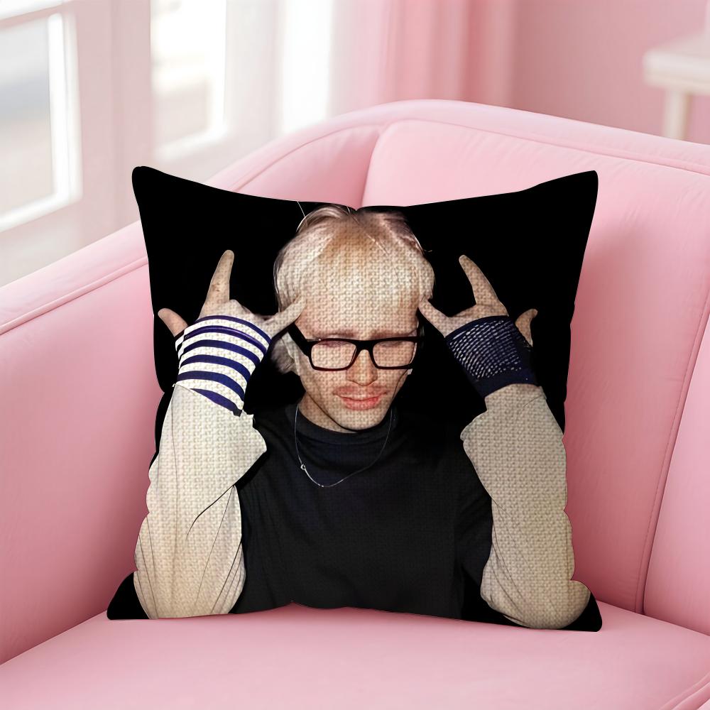 

JJoost KleinN Rapper Cushion Cover Natural Linen Pillow Case DoubleSided Print Decorative Sofa Pillowcase Home Decor Gift 30x30cm