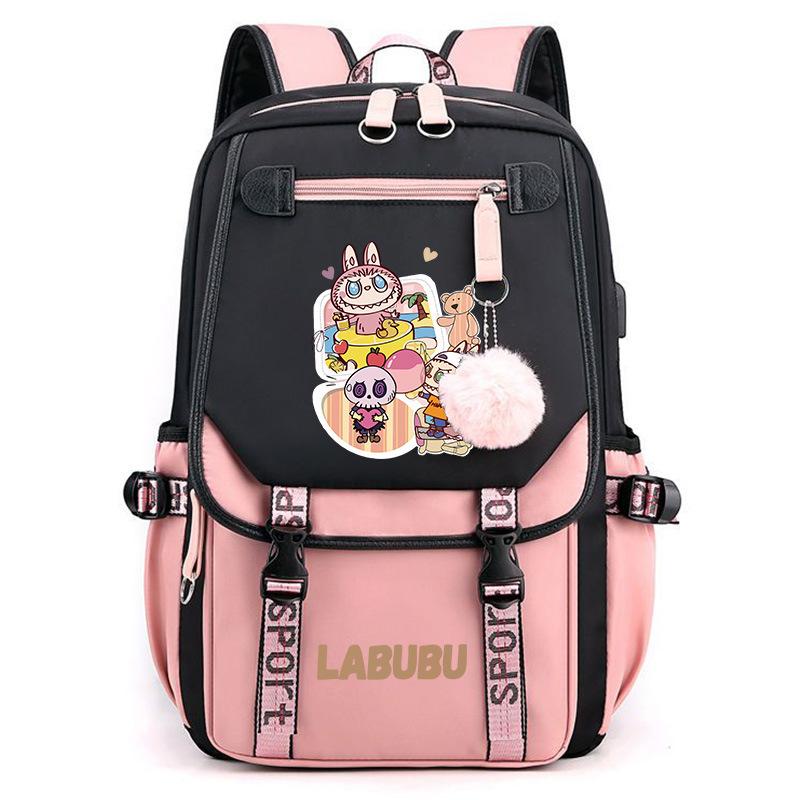 2024 New Labubu Labubu Primary School Schoolbag Boys 1236 Grade Boys Children Backpack