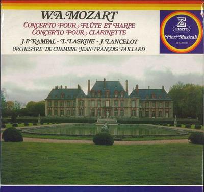 LP Schallplatte WOLFGANG AMADEUS MOZART JEAN PIERR  Konzert für Flöte  Harfe Concer EFM18011 ERATO Frankreich Klassisch Gebraucht