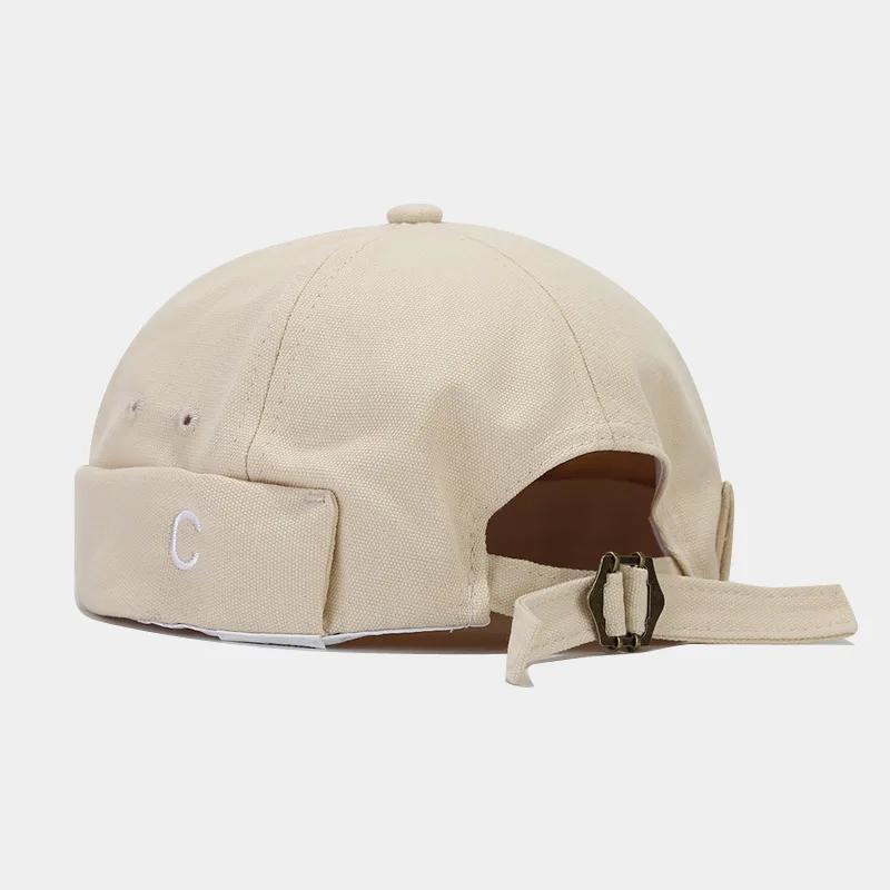 Spring and Summer Cotton Letter Embroidery Docker Cap Brimless Hat Beanie Landlord Sailor Cap Men and Women 108