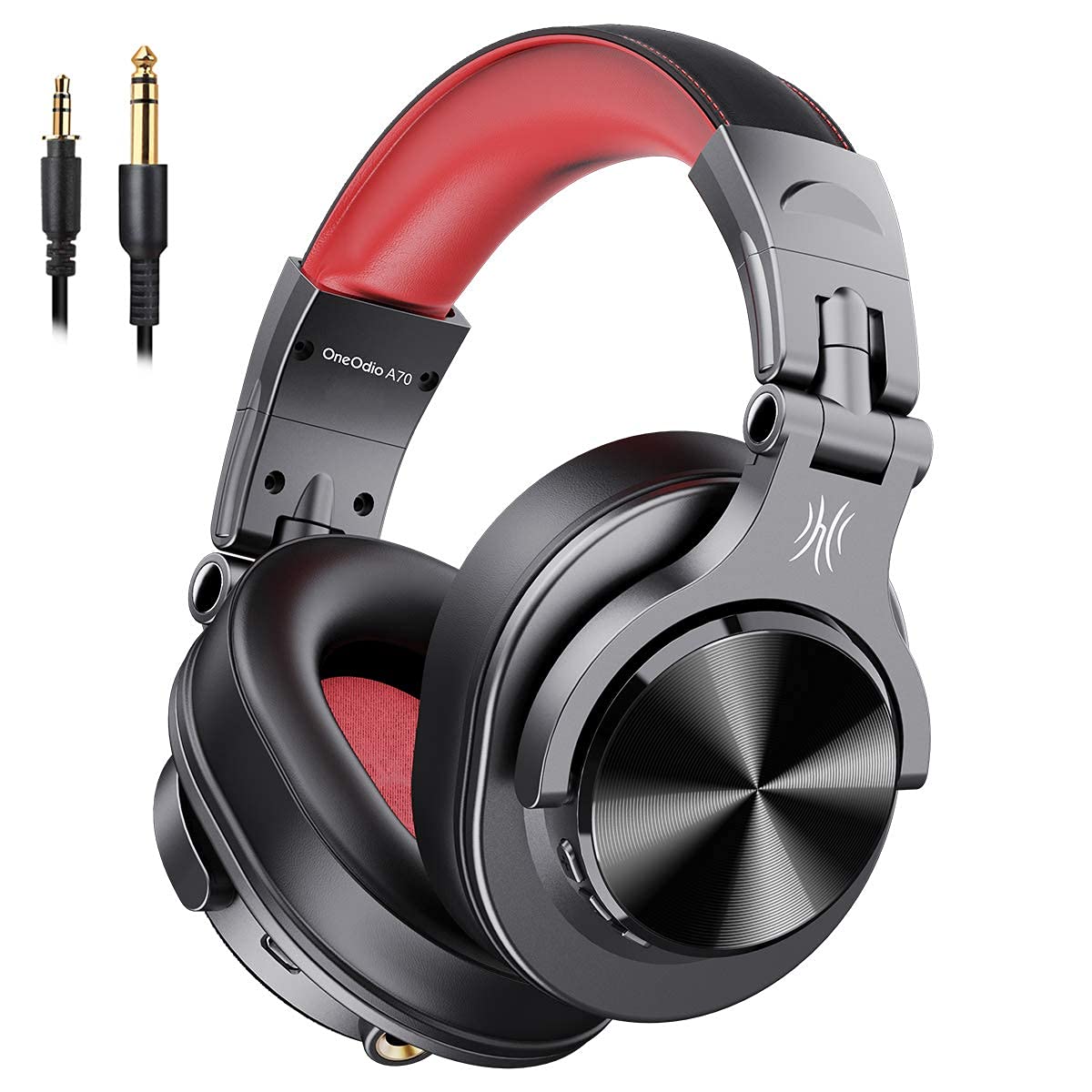 

OneOdio A70 Bluetooth Wireless Headphones with 72 Hours Jack Studio Guitar and Tablet Over-Ear Playtime, 3.5mm/6.35mm Compatible, Monitor, Mixing, DJ,