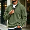 Men's Casual Quarter-Zip Long Sleeve Sweatshirt