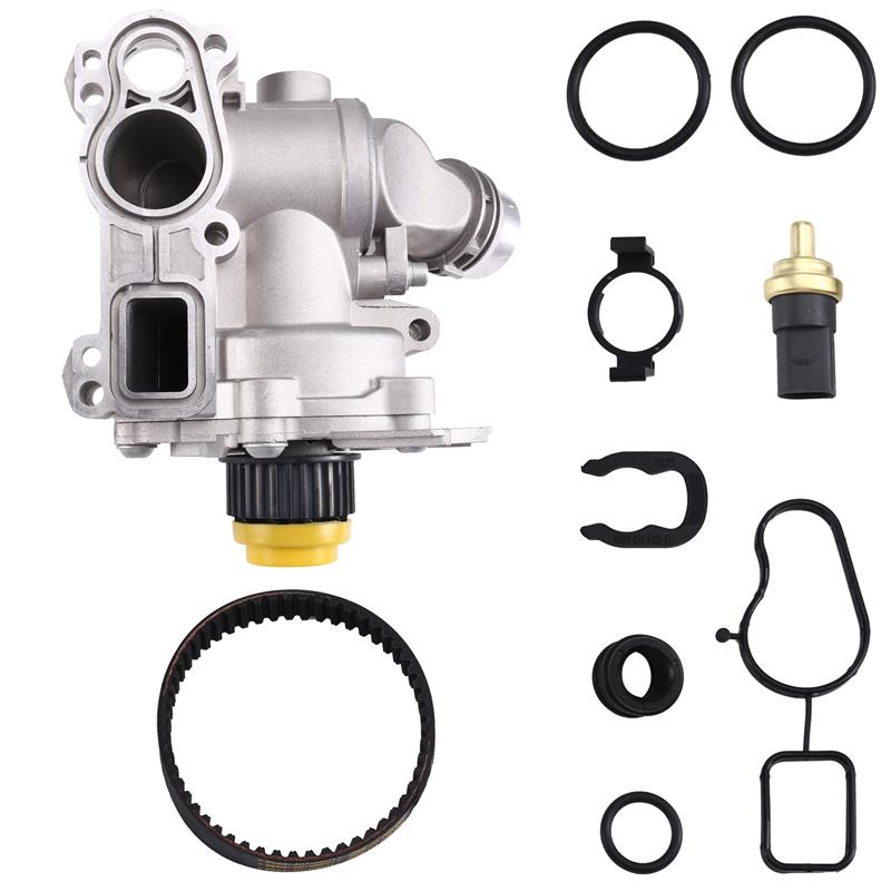 A58X-EA888 1.8T 2.0T Cooling Water Pump Thermostat Assembly Belt Washer Kit 06H121026 For VW Passat Golf A4 Q5 TT