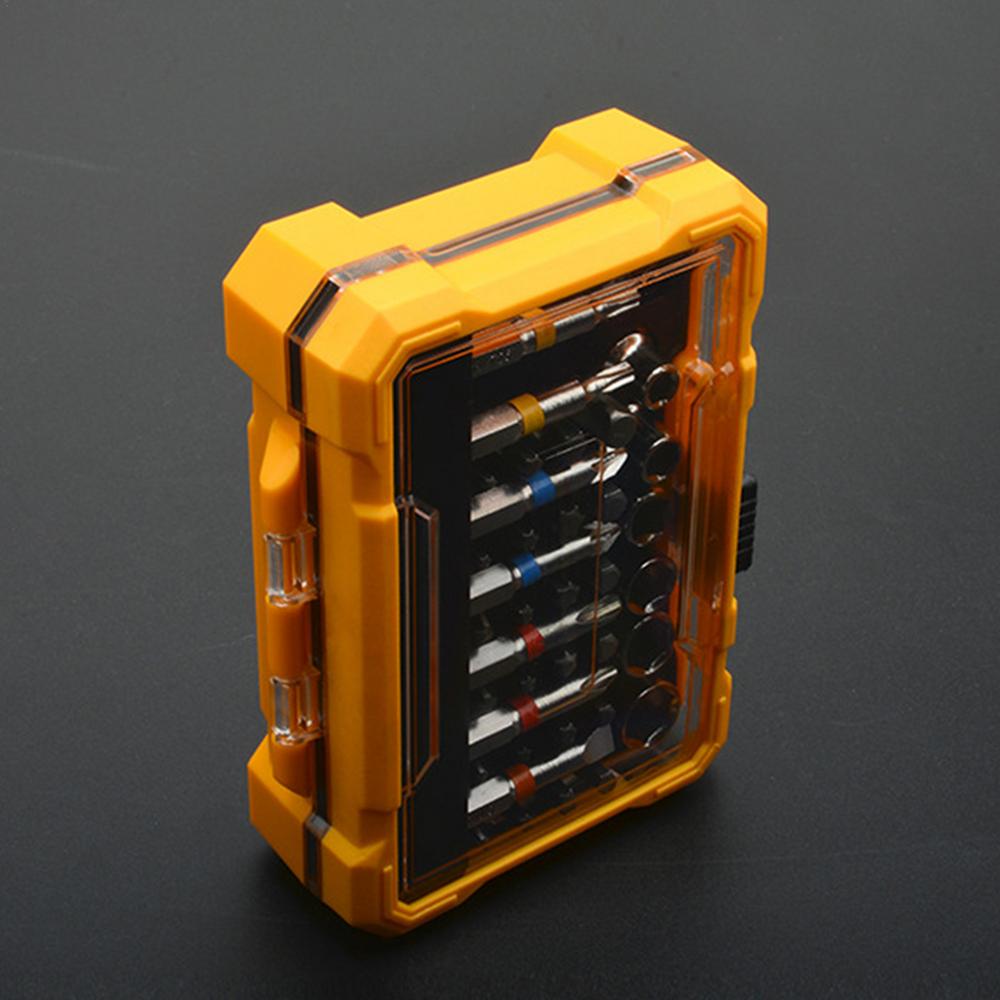 Drill Bit Set 50X Power Screwdriver Drill Impact Drill Bit Woodworking Drill Bits Screwdriver Drill Adapter With Storage Box