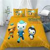 3D Print Octonauts Cartoon Anime Bedding Set Twin Queen King Full Size Duvet Cover Pillowcase Bed Boys Girls Adult Home Textiles