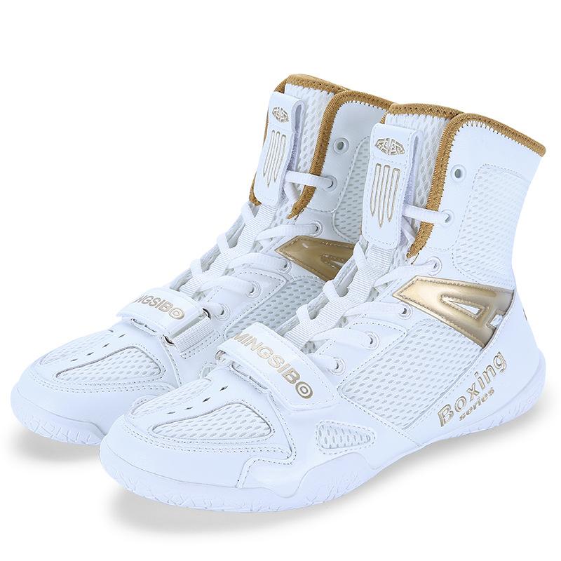 Professional wrestling shoes men's high-top adult sanda shoes competition training shoes fighting shoes women's indoor boxing training shoes
