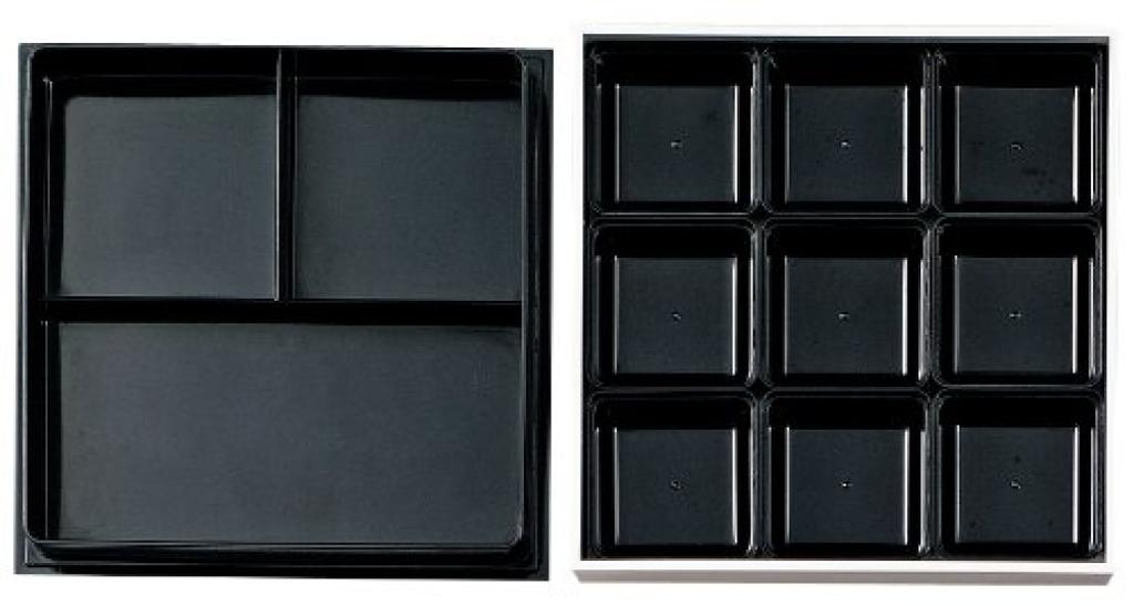 Showa Uno Chiyo Hors with Akebono Cherry Blossom Purple "Jubako" D'oeuvre Box, Two-Tier, 18cm, Divider, Design,