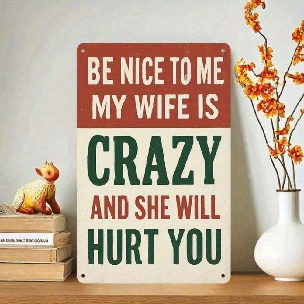 Vintage Humor Metal Poster for Wall Home Decor