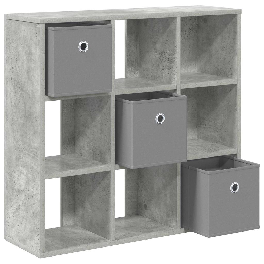 Concrete Grey Sideboard with Drawers 73.5 x 24 x 69.5 cm